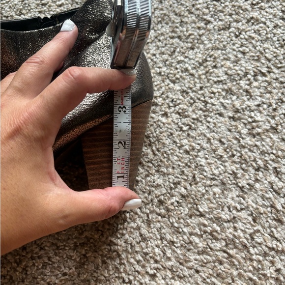 Aldo gold shimmer leather booties | 8.5 - Picture 3 of 5